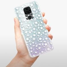 iSaprio Silikonové pouzdro - Football pattern - white pro Xiaomi Redmi Note 9