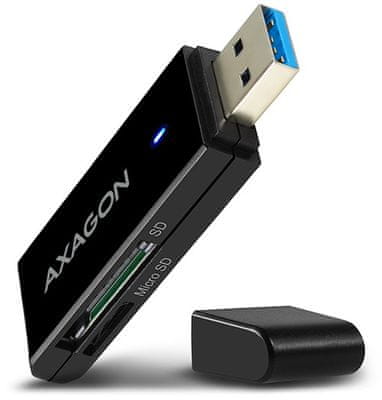 Axagon CRE-S2 USB 3.2 SD/microSD-kártyaolvasó