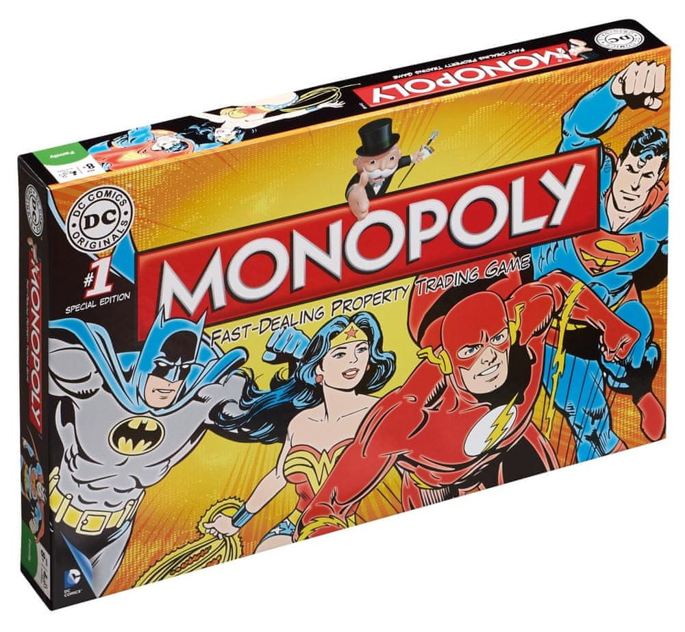 Winning Moves Monopoly DC Comics Retro Anglická verze