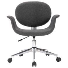shumee Otočná kancelářská židle šedá textil