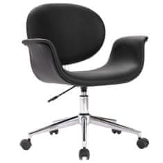 shumee Otočná kancelářská židle černá umělá kůže