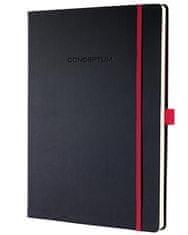 Sigel Exkluzivní zápisník "Conceptum Red Edition", černo-červená, A4, linkovaný, 97 listů, tvrdé desky, CO661