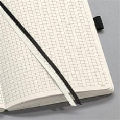 Sigel Exkluzivní zápisník "Conceptum", černá, A5, čtverečkovaný, 97 listů, měkké desky, CO320