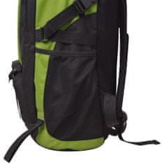 Greatstore Outdoorový batoh 40 l černý a zelený