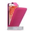Yousave flipové kožené pouzdro Leather-Effect na Samsung Galaxy S6 růžové