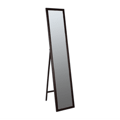 KONDELA Zrcadlo, dřevěný rám hnědé barvy, Malkia TYP 4