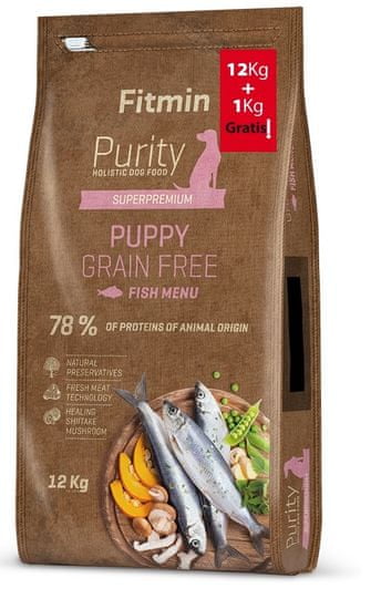 Fitmin dog Purity GF Puppy Fish 12 kg + 1 kg