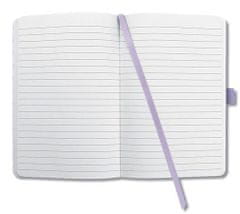 Sigel Exkluzivní zápisník "Jolie", fialová-motýli, A6, linkovaný, tvrdé desky, JN312