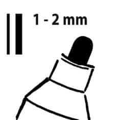 Sigel Křídový popisovač, černá, 1 - 2 mm, kuželový hrot, tekutý, GL177