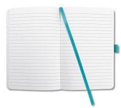 Sigel Exkluzivní zápisník “Jolie”, tyrkysová, 95 x 150 mm, linkovaný, 87 listů, tvrdé desky, JN102
