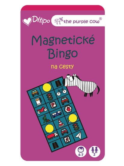 The Purple Cow Magnetické Bingo na cesty