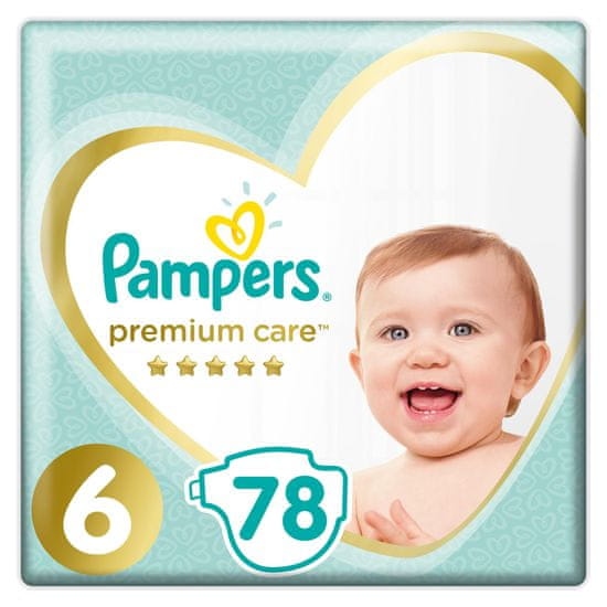 Pampers Premium Care, Velikost 6 78ks, 13kg+