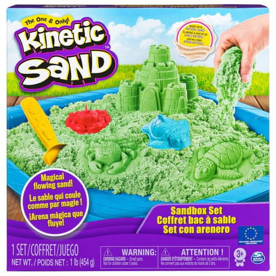 Kinetic Sand Box Sada 454 g zelená