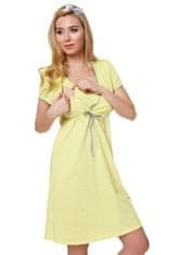 ITALIAN FASHION Bavlněná těhotenská noční košile Felicita žlutá XL