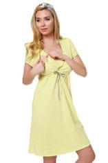 ITALIAN FASHION Bavlněná těhotenská noční košile Felicita žlutá XL