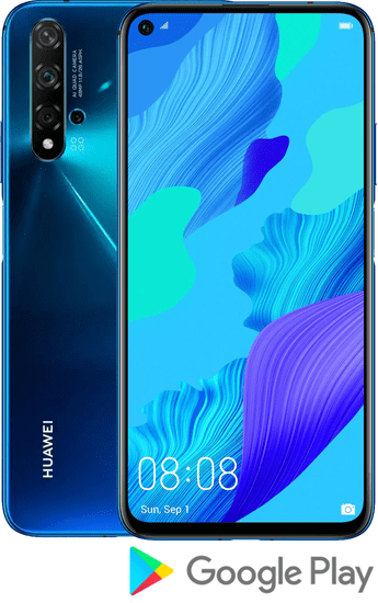 Huawei Nova 5T, 6GB/128GB, Crush Blue - použité