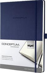 Sigel Záznamní kniha "Conceptum", noční modrá, A4, linkovaná, 194 stran