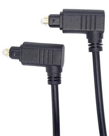 PremiumCord Kabel Toslink 90° - Toslink 90°, tloušťka kabelu: 4 mm, délka 2 m kjtos4-2