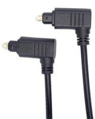 PremiumCord Kabel Toslink 90° - Toslink 90°, tloušťka kabelu: 4 mm, délka 1 m kjtos4-1