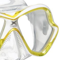 Mares Maska X-Vision transparent/žlutá