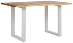 Danish Style Jídelní stůl Melina, 140 cm, masivní akát / bílá