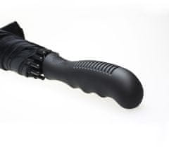 MPM QUALITY Holový automatický deštník NARA, ergonomická rukojeť, průměr 102 cm, černá