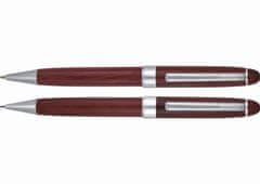 Dřevěné kuličkové pero a mikrotužka JATYN - kaštan