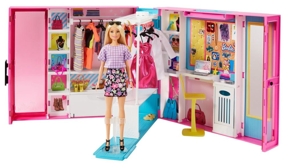 Mattel Barbie Šatník snů s panenkou