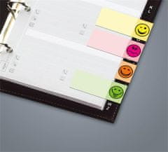 Sigel Samolepicí záložky se smajlíky, 5x40 lístků, 20x50 mm, 5 barev