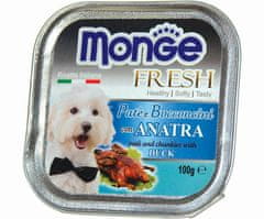 Monge Fresh - paštika a kousky s kachnou 100g pro psy