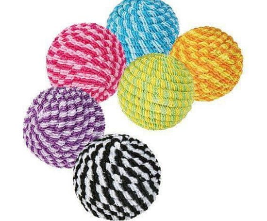 Trixie Provázkové míčky - různé barvy 4,5 cm ,