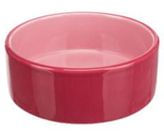 Trixie Keramická miska 0,8 l/ 16cm, růžová, keramické, misky