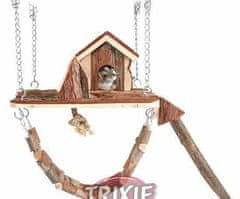 Trixie Dřevěné závěsné hřiště s domkem janne pro myši