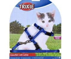 Trixie Nylonový postroj pro koťata jednobarevný 19-31cm/8mm