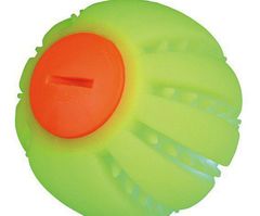 Trixie Svítící míček, s napájecím kabelem usb, žlutý, 6 cm