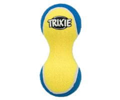 Trixie Tenisová činka modro-žlutá 15 cm, míče, balonky