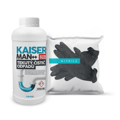 Nanolab Kaiserman gelový čistič odpadu 1 litr (včetně ochranných rukavic)