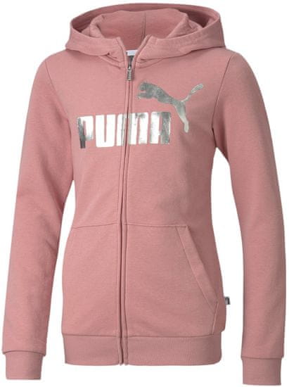 Puma dívčí mikina Ess+ Hooded Sweat Jacket G
