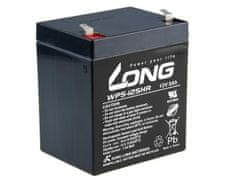 Long Long 12V 5Ah olověný akumulátor HighRate F1 (WP5-12SHR F1)