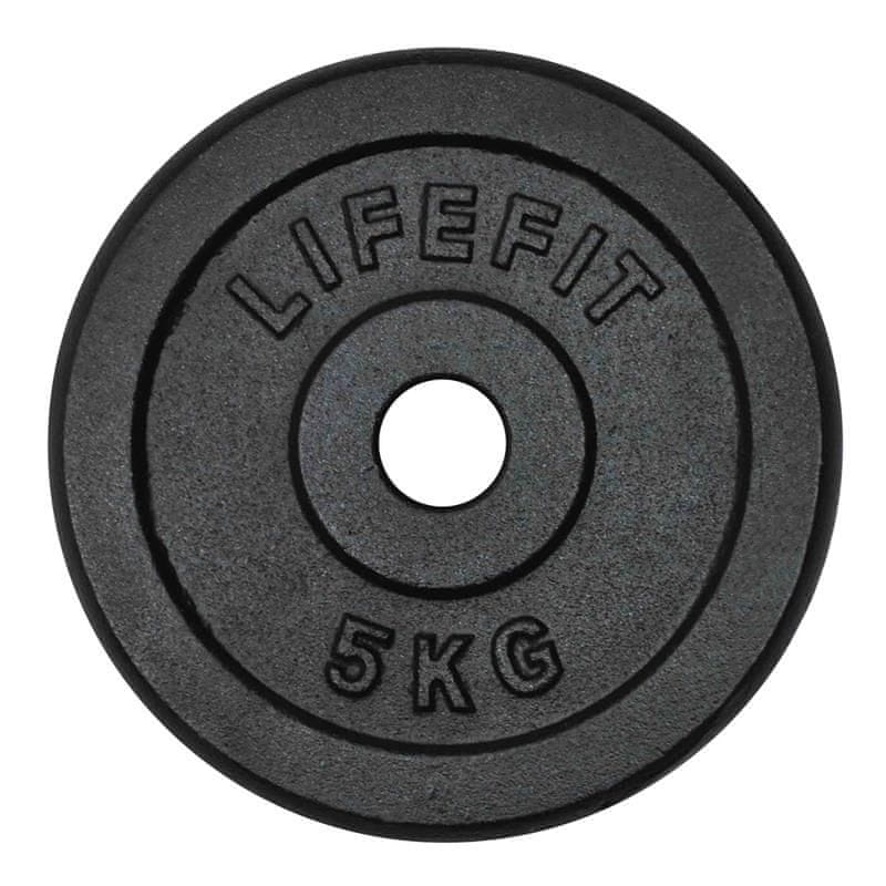 Levně LIFEFIT Kotouč 5kg, kovový, pro 30mm tyč