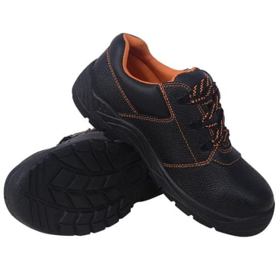 shumee Černé bezpečnostní boty, velikost 46, kožené
