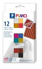 FIMO FIMO "Leather Effect" sada 12 barev 25 g, 8013 C12-2