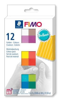 FIMO FIMO soft sada 12 barev 25 g BRILLIANT