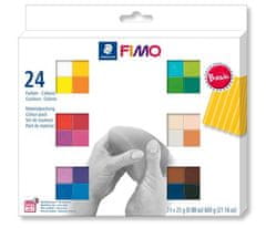 FIMO FIMO soft sada 24 barev 25 g BASIC, 8023 C24-1