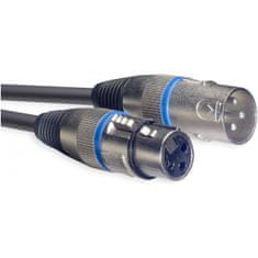 Stagg SMC6 BL, mikrofonní kabel XLR/XLR, 6m, modré kroužky