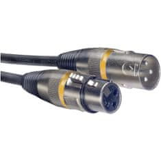 Stagg SMC6 YW, mikrofonní kabel XLR/XLR, 6m, žluté kroužky