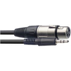 Stagg SAC1MPSXF, kabel XLR/mini JACK, 1m
