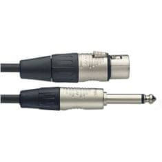 Stagg NMC6XPR, mikrofonní kabel XLR samice – Jack 6,3 mm mono samec, 6m