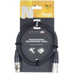 Stagg NMC1R, mikrofonní kabel XLR/XLR, 1m