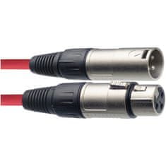 Stagg SMC6 CRD, mikrofonní kabel XLR/XLR, 6m, červený